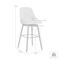 Armen Living Sicily 26" Swivel Black Wood Counter Stool in Light Gray Fabric LCSIBABLKGRYF26 - alternate 4